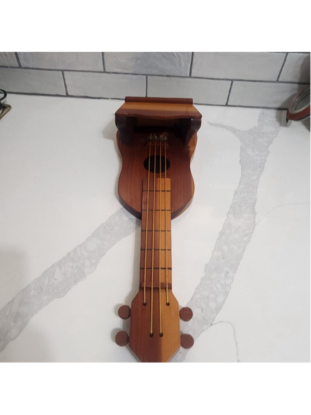 Guitar Wood Shaped Wall Decor Display Shelf. - Picture 2 of 5